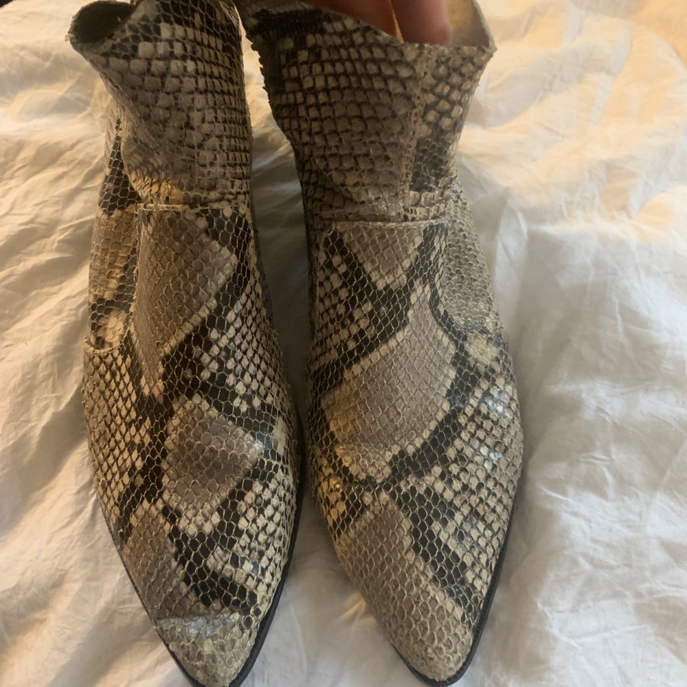 Steve Madden Snakeskin Booties - image 1